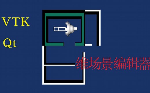 vtk qt 开发 三维 场景 编辑器