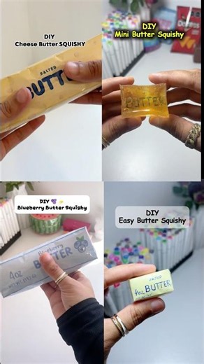 DIY Best Butter Squishies 🧈 #craft #diy #squishy #craftideas #easycraft #papercraft #viral #fyp