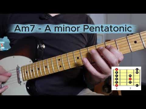 A minor Blues Solo Using 3 Pentatonic Scales (With TAB)