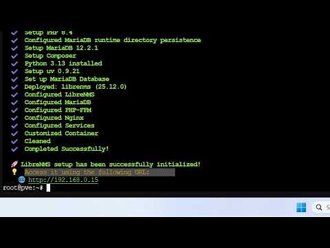 Use Proxmox to monitor network devices with LibreNMS