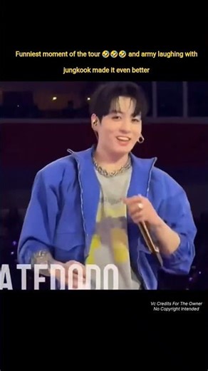 Funniest moment of the tour 🤣🤣 and army laughing with jungkook made it even better