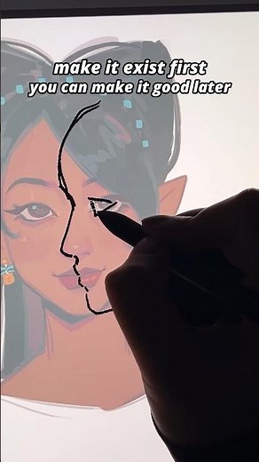 side profiles tip #artist #sketchbook #digitalart