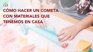 Cómo hacer un cometa con materiales que tenemos en casa - PQS