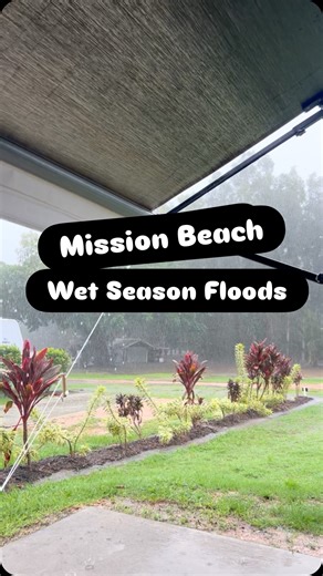 Well its a very wet end to 2025 here in far North Queensland !!! Mission Beach has copped an absolute flogging with over 1000ml of rain recorded since Friday .. #missionbeach #wetseason #farnorthqueensland #monsoon #floods | Living ONA TRIP