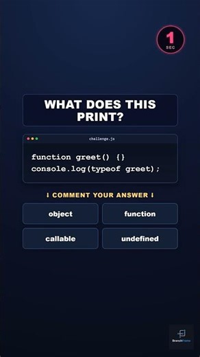 Functions are objects in JS so why doesn't typeof say object Javascript data types