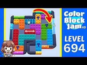 Color Block Jam Level 694 Solution Walkthrough