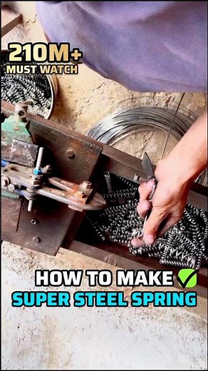 Mechanics To Make Super Steel SS Spring #industry #india #pakistan #springworks #agriculture #hype