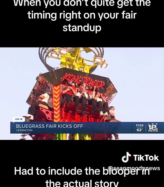 Sometimes TV is hard 🤣 #newsbloopers #newsblooper #reporter #tvnews #tvnewsreporter #reporterfail #kentucky #lexingtonky #bluegrassfair