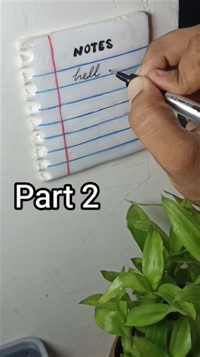 Diy Fridge magnet Notepad #clay #clayart #artist #shorts
