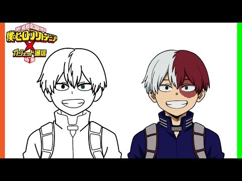 Shoto Todoroki Drawing | My Hero Academia