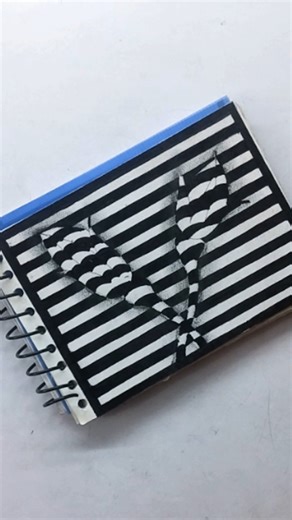 Rose Bud Illusion Drawing #art #shorts #illusion