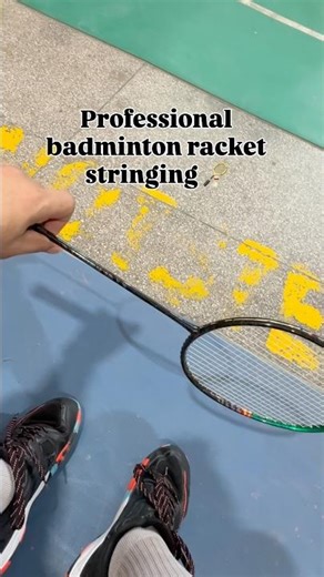How to change Badminton string🏸#badminton#smash#ytshorts#badmintonplayer#diy