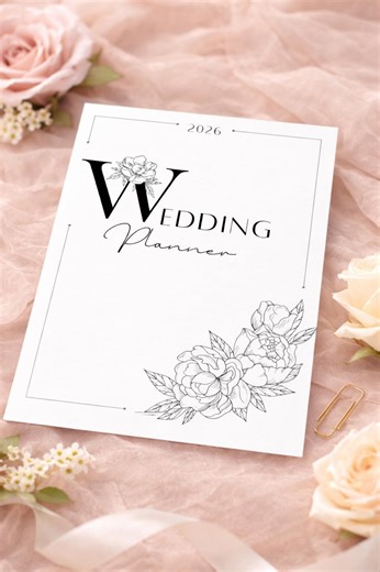 Printable Wedding Planner PDF | Minimal Wedding Planning Book | Budget, Guests, Vendors, Timeline & Events | Instant Download - Etsy Australia