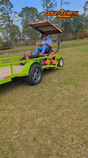 Lawn care is still a must, just livin' my best life! This D2E green utility trailer is perfect for your lawn care needs! Visit O'Quinn Trailer & Motor Company to get yours! | O'Quinn Trailer & Motor Company | Facebook