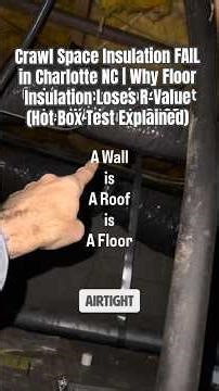 Crawl Space Insulation FAIL in Charlotte NC | Why Floor Insulation Loses R-Value