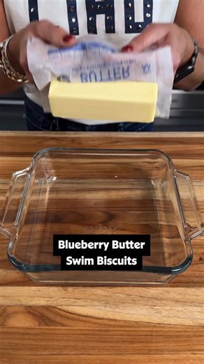 Make some room on your plate for these ooey, gooey, Blueberry Butter Swim Biscuits. 🫐 Blueberry biscuit dough is poured into melted butter, scored, baked, and lemon-glazed. They’re moist, buttery, toasty, and just so incredibly delicious! 🤤 Tap the link in @allrecipes bio to get the recipe, or keep reading: Ingredients: 1/2 cup butter 2 1/2 cups all-purpose flour 2 tablespoons white sugar 1 tablespoon baking powder 1 teaspoon kosher salt 1/2 teaspoon lemon zest 1 cup fresh blueberries 2 cups b