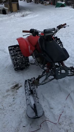 2003 Honda TRX300EX with Tracks and Skis for Off-Roading Adventures