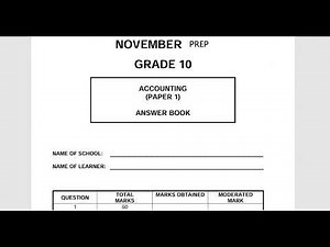 2025 MEMO ACCOUNTING GRADE 10 PAPER 1 , TERM 4 MEMO ACCOUNTING GRADE 10 PAPER 1 THUNDEREDUC
