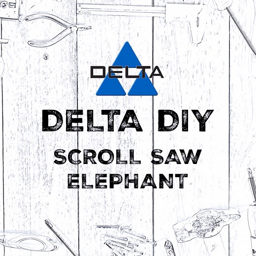 Are you up to the tusk for this project? #TheDeltaCrew #deltatools #deltadiy Supplies: Wood Stain (dark and light color) Towel for stain Wood glue Template / reference Clamps Drill bit Pencil Tape Measure Sandpaper Machinery: 26-2312 cruzer miter saw 18-900L laser drill press 40-694 scroll saw #woodshop #sawdust #handmade #Woodwork #woodworking #scrollsaw #mitersaw #drillpress #elephants #diyhomeprojects | Delta Machinery | Facebook