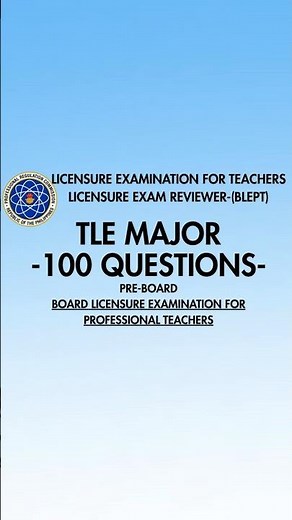 BLEPT Reviewer 2026 TLE Major Reviewer 100 (2) #shorts #let2026 #letreview