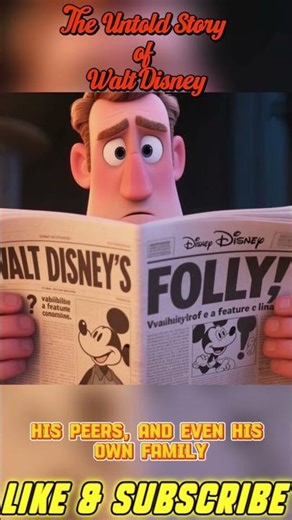 Untold Story of Walt Disney: From Steamboat Willie to a Global Empire #disney #shortstoryinenglish