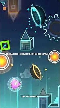 Easiest Medium Demon in Geometry Dash #geometrydash #easy #gd #shorts #fyp #gaming #demon #trending