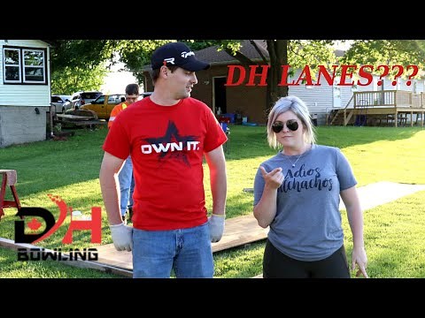 We Built a Full Scale Bowling Lane . | DH Backyard lane