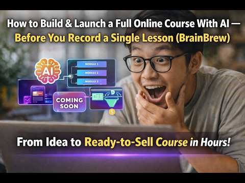 How to Build & Launch a Full Online Course With AI — Before You Record a Single Lesson!