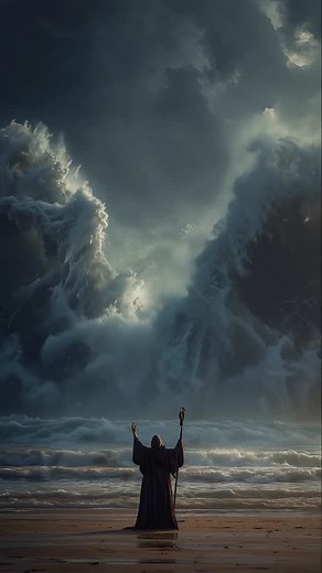 107K views · 1.7K reactions | Splitting of the Sea Here is how I think it may look like.  You can see the split and how it is stopped at the end.  #animatedart #aianimation | Julien AI Art | Facebook