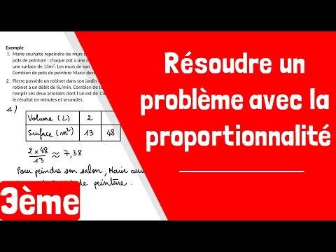 Comment résoudre un problème avec la proportionnalité ?