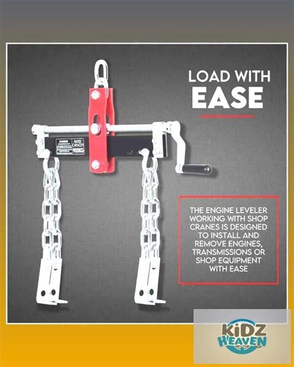 Engine Leveler Balancer 907kg Load Shop Crane Hoist Chain Lift Loading Leveller