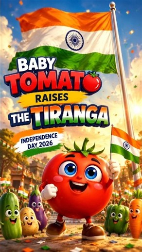 Baby Tomato Raises the Tiranga 🇮🇳 | Independence Day 2026 | Hindi Cartoon