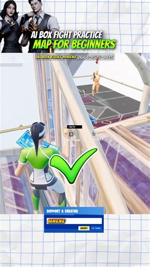 AI Box Fight Practice for Beginners 🔥 Fortnite map🪩 #fortnite #fortnitemap #fortnitepractice