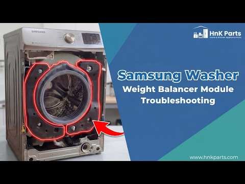 Troubleshooting Samsung WF46BB6700ADUS Washer Weight Balancer Module (Part: DC67-00999A)