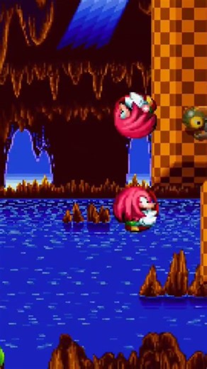 knuckles & knuckles in sonic mania plus #sonic