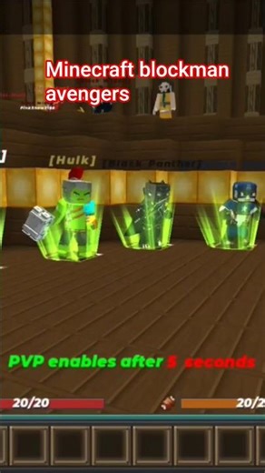 😁😁Minecraft blockman Avengers 😂😂😂|| minecraft