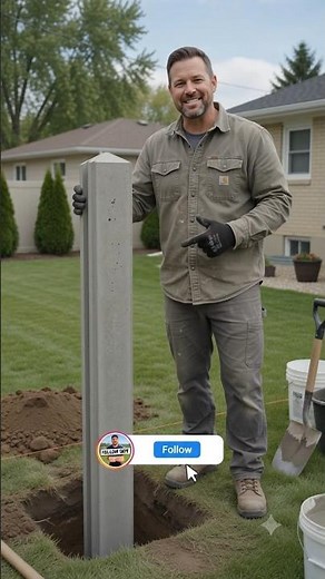 How to Make a Strong Concrete Fence Post | Amazing DIY Project