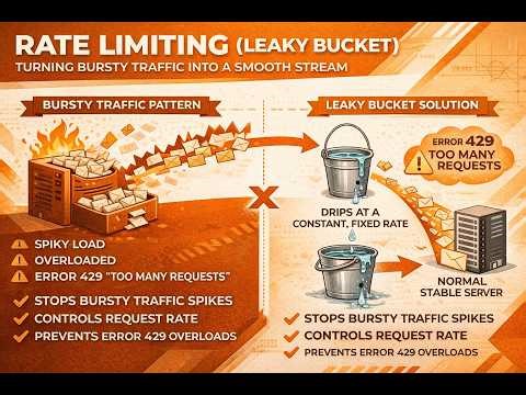 Leaky Bucket Algorithm Explained | Fix Spiky Traffic Easily
