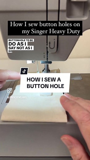 How to Sew Buttonholes on a Singer Heavy Duty Machine