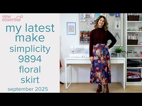 My Latest Make - Simplicity 9894 Floral Skirt