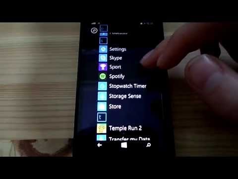 Nokia Lumia 635 - Pre-installed Apps