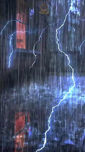 Pleasant sounds of thunder and rain for relaxation and night sleep.