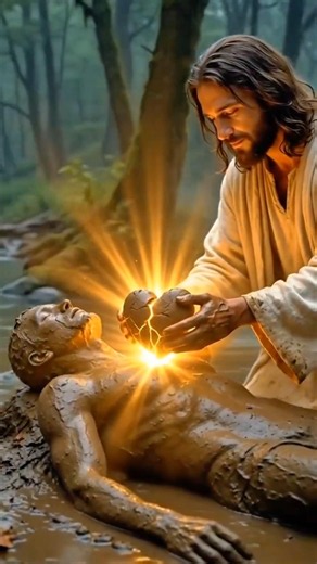 Jesus Creates Life from Clay Heartbeat🙏#shorts #viralshorts #jesus #jesuschrist #faith #foryou #fyp