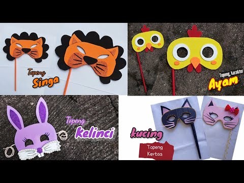 MEMBUAT TOPENG AYAM | TOPENG KERTAS | CHICKEN FACE MASK | MASK PAPER | HOW TO MAKE A CHICKEN MASK