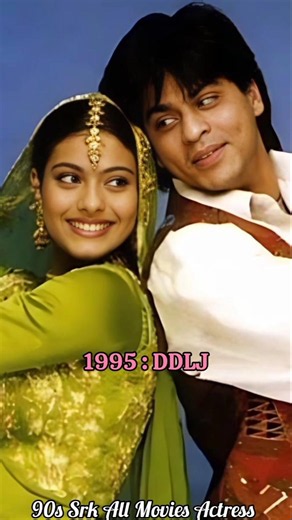 90s SRK All Movies Actress Throwback ✨ #srk #ddlj #baazigar #shahrukh_khan