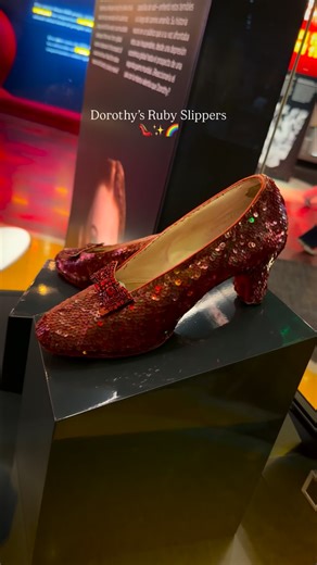 Carly Anderson on Instagram: "Dorothy’s Ruby Slippers 👠✨🌈 The original pair from 1939 on display at the Smithsonian National Museum of American History in Washington DC"