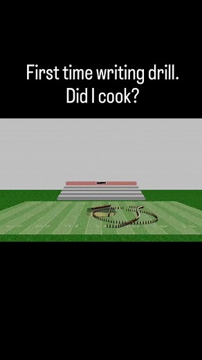 Chris Price on Instagram: " Directors, if you're looking for a new drill designer, I'm right here  I'll probably get a few comments asking what this program is. When I was in high school, I really wanted to try designing drill. Instead of breaking the law and pirating Pyware, I simply programmed my own software! It does the job, but nowhere near as good as Py!"
