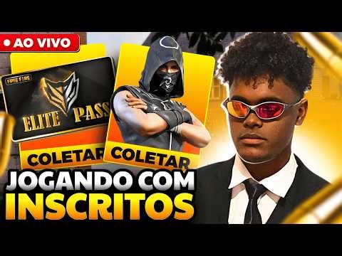 LIVE FF 🔥 FREE FIRE - AO VIVO 🔥 4X4 + 6X6 COM INSCRITOS 🔥 SALA PERSONALIZADA 🔥JOGANDOO RANQUEADA 🔥