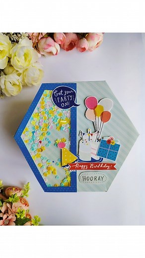 Hexagon explosion of box ✨ Dm for details 💙 | Craft World