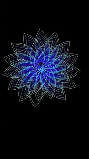 Drawing a Beautiful Flower with Python Turtle Graphics #shorts